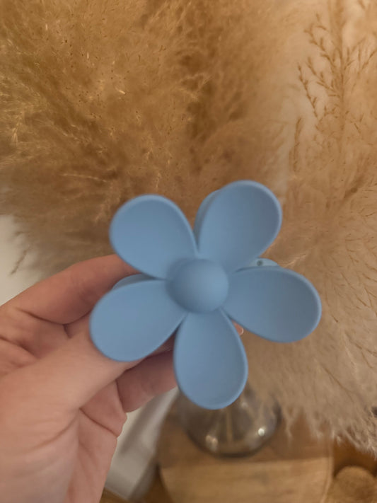 Pince fleur Bleu jeans