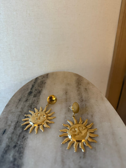 Boucles d’oreilles soleil