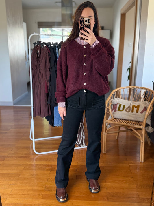 Gilet Ange Bordeaux